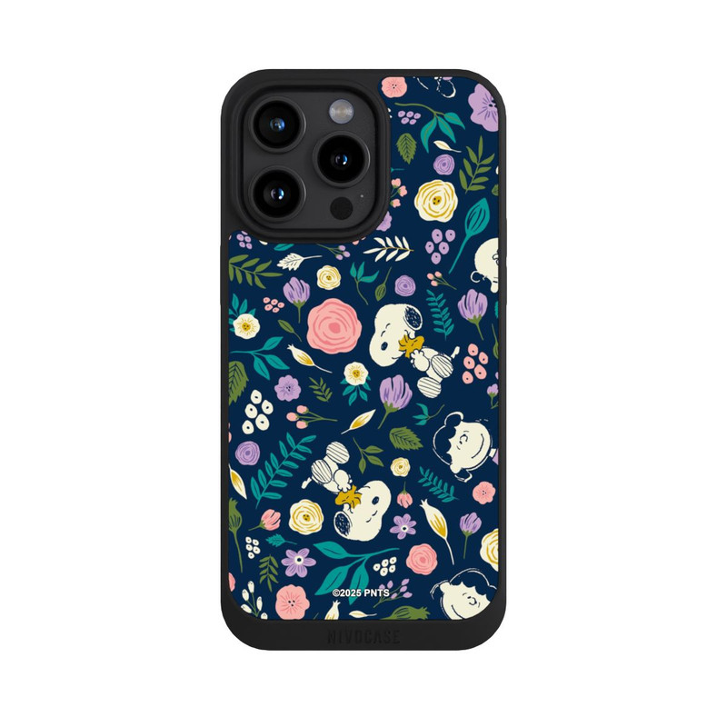 iPhone 15 Pro Max NIVOpure Peanuts Dark Flower Pattern