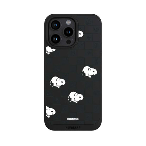 Apple iPhone 15 Pro Max NIVOpure Snoopy Checked Pattern