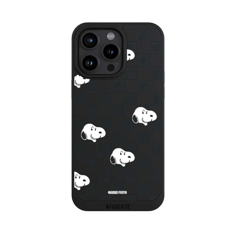 iPhone 15 Pro Max NIVOpure Snoopy Checked Pattern