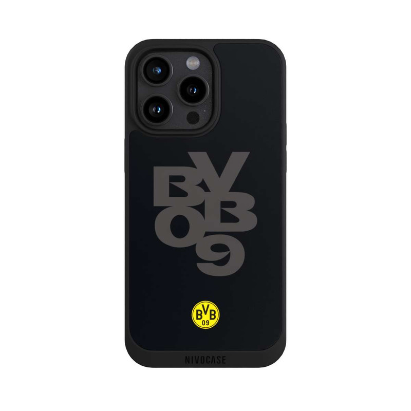 iPhone 15 Pro Max NIVOpure BVB09 Grau Schwarz