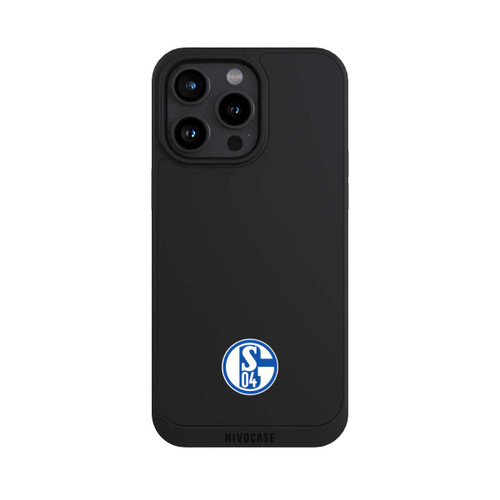 Apple iPhone 15 Pro Max NIVOpure FC Schalke 04 Logo Klein Transparent