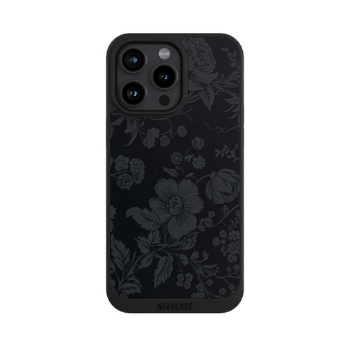 Apple iPhone 15 Pro Max NIVOpure Dunkle Blumen Vintageoptik