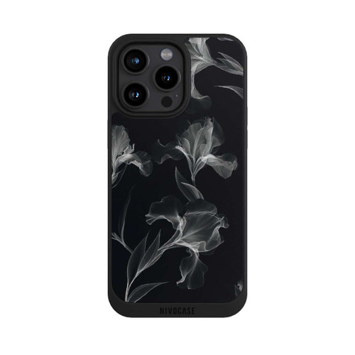 Apple iPhone 15 Pro Max NIVOpure Black and White Photocopy x Ray of Flowers