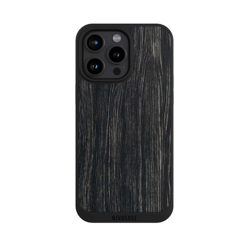 Apple iPhone 15 Pro Max NIVOpure Dunkle Holzstruktur