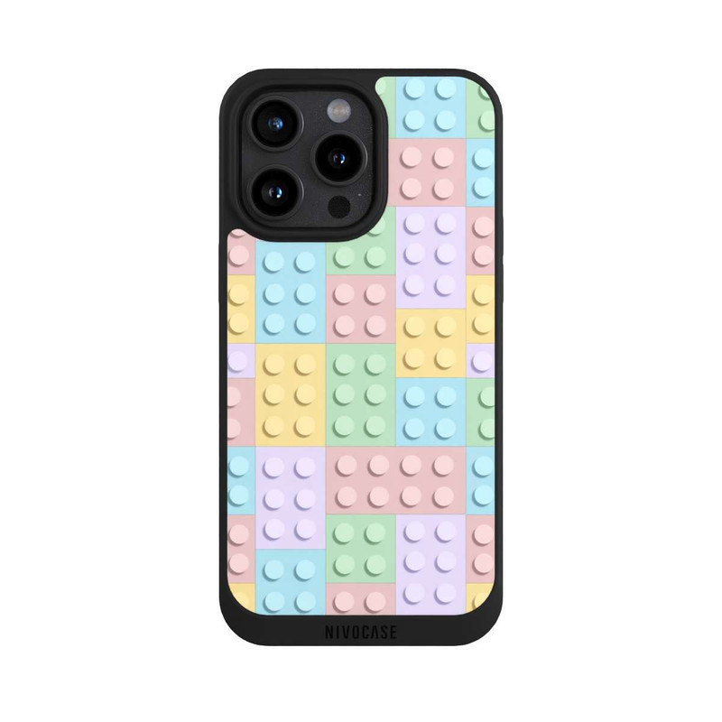 iPhone 15 Pro Max NIVOpure Buntes Blockmuster