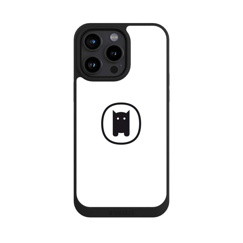 iPhone 15 Pro Max NIVOpure Nivocase Logo Weiss