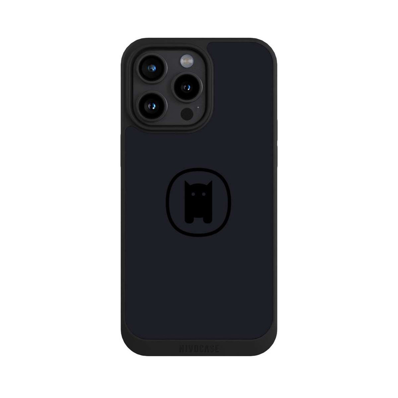 iPhone 15 Pro Max NIVOpure Nivocase Logo Large Black Gray