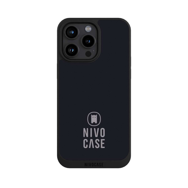 iPhone 15 Pro Max NIVOpure Nivocase Logo Black Grey
