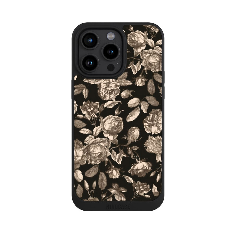 iPhone 15 Pro Max NIVOpure Canvas dark flowers