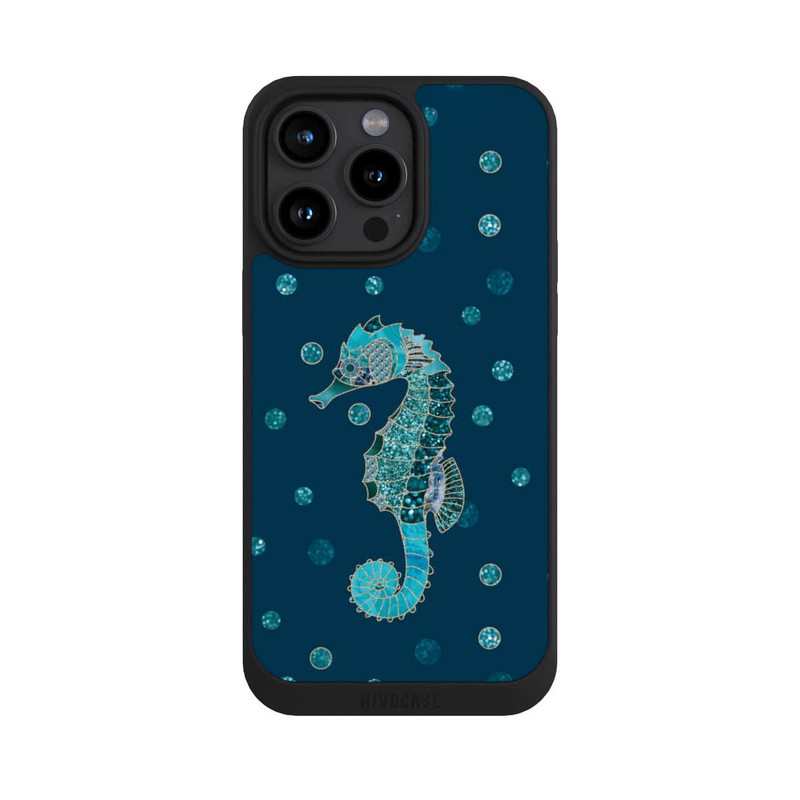 iPhone 15 Pro Max NIVOpure Glamour Sea Horse Art