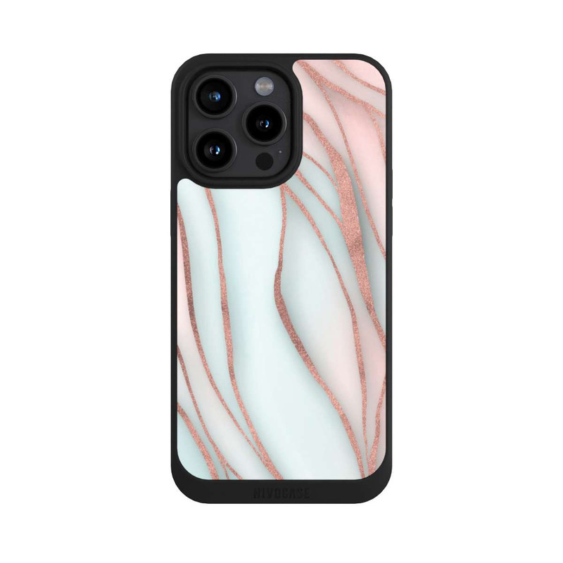 iPhone 15 Pro Max NIVOpure Soft Waves Gold Rose Gold