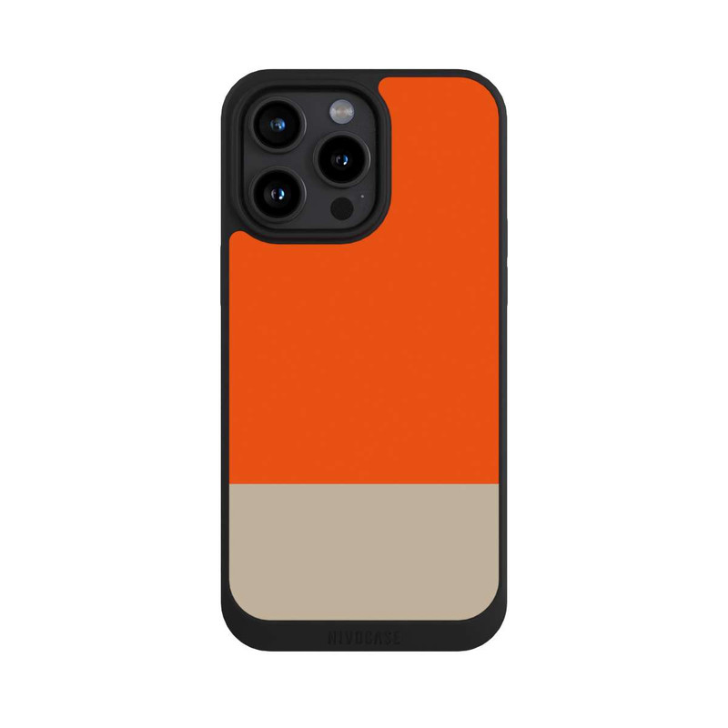 iPhone 15 Pro Max NIVOpure Orange and Beige Color Combination