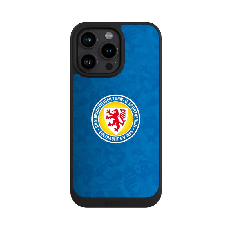 iPhone 15 Pro Max NIVOpure Eintracht Braunschweig Motif Lions Bleu