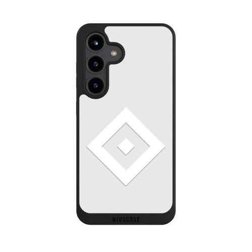 Samsung Galaxy S24 NIVOpure Rauten Logo auf HSV Grau