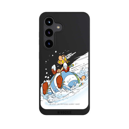 Samsung Galaxy S24 NIVOpure Asterix &amp; Obelix Schlitten Transparent