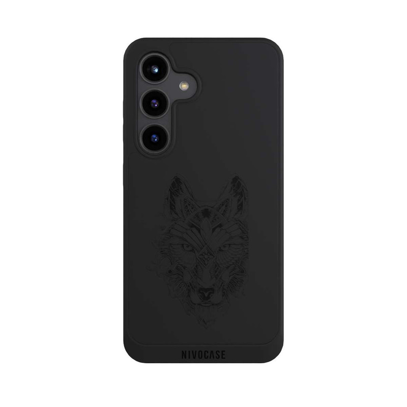 Galaxy S24 NIVOpure Wolf Mandala ohne Hintergrund