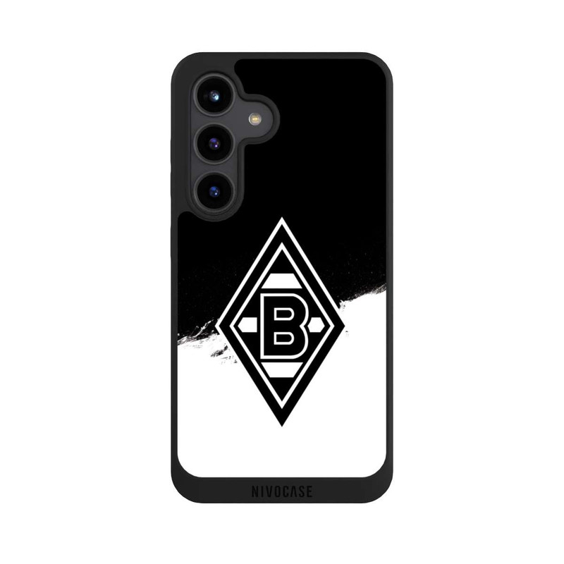 Galaxy S24 NIVOpure Borussia Scratch Schwarz-Weiss