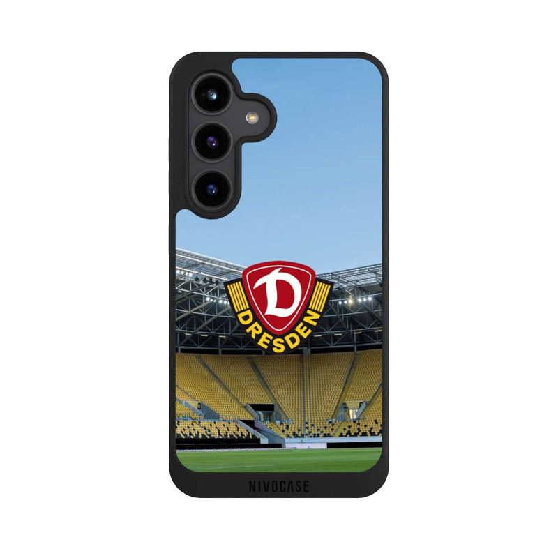 Galaxy S24 NIVOpure Dynamo Dresden Stadion Logo