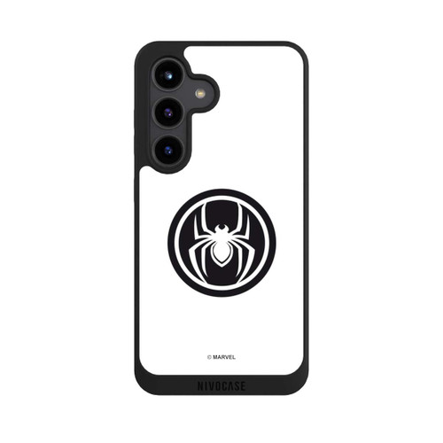 Samsung Galaxy S24 NIVOpure Spider-Man Spider Logo White