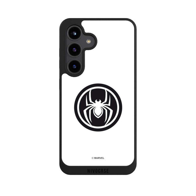 Galaxy S24 NIVOpure Spider-Man Spider Logo White