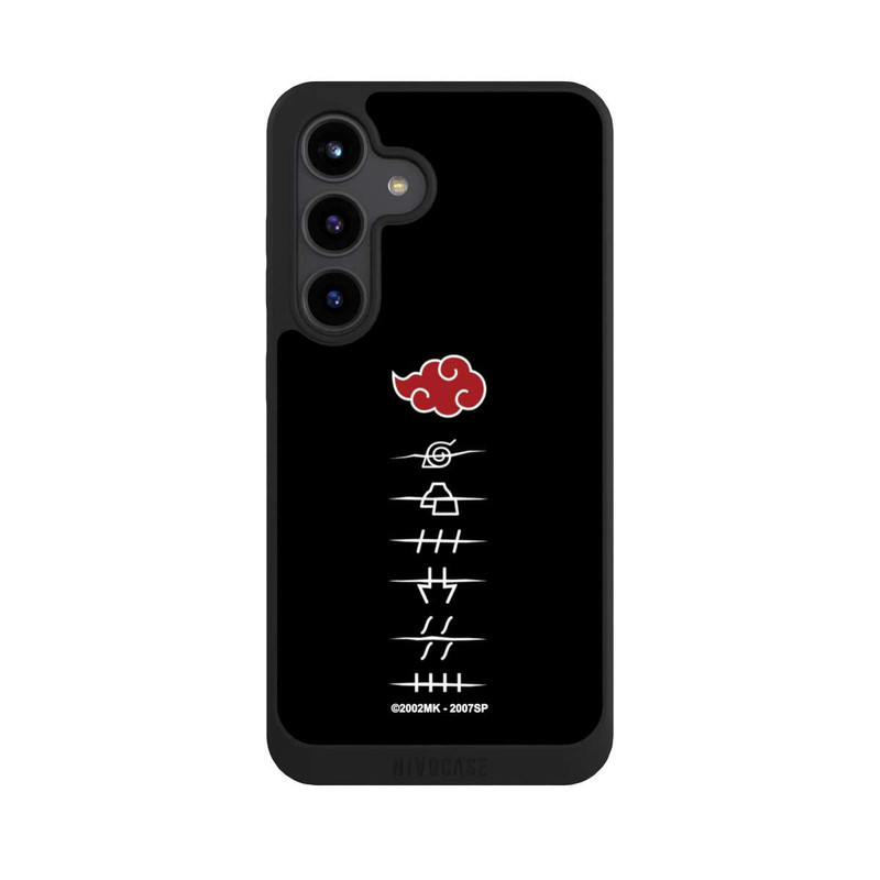 Galaxy S24 NIVOpure Akatsuki Mitgliedssymbole Schwarz