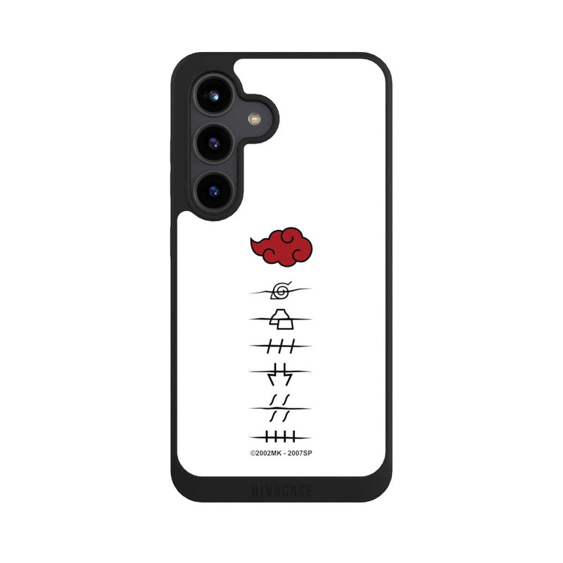 Galaxy S24 NIVOpure Akatsuki member symbols white