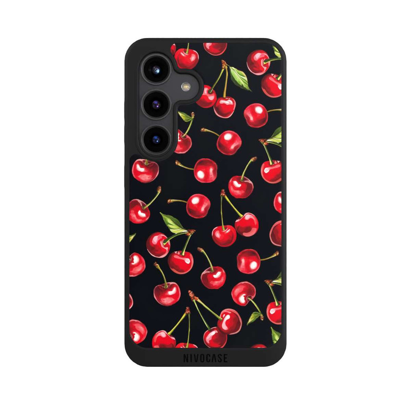 Galaxy S24 NIVOpure Motif de baies noir avec IA