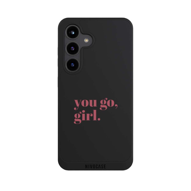 Galaxy S24 NIVOpure You Go Girl Rosa Transparent