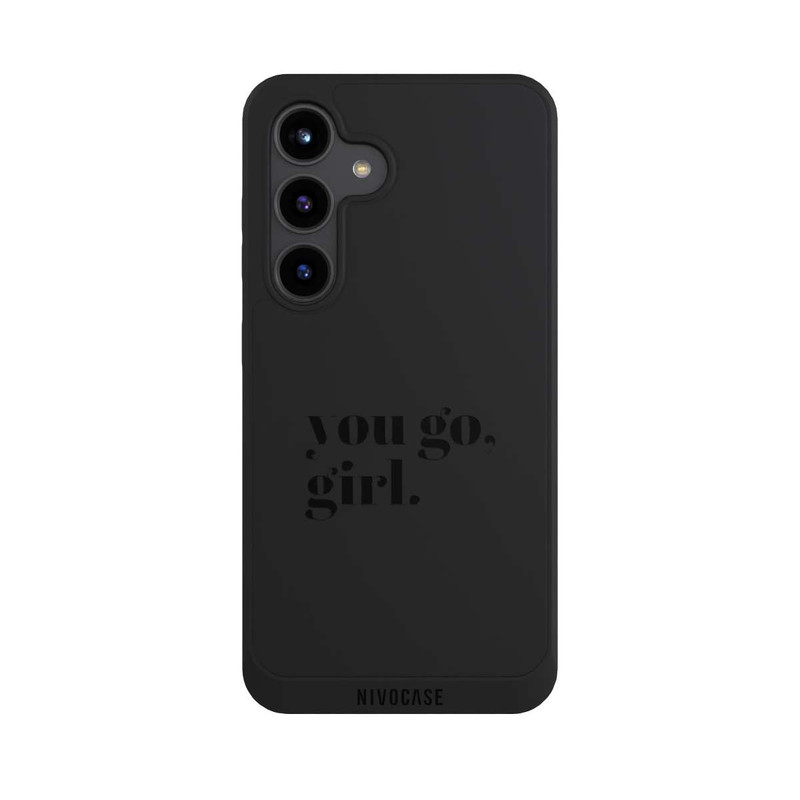 Galaxy S24 NIVOpure You Go Girl Schwarz Transparent