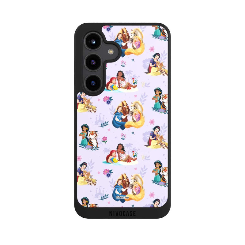 Galaxy S24 NIVOpure Princess Floral Pattern Purple