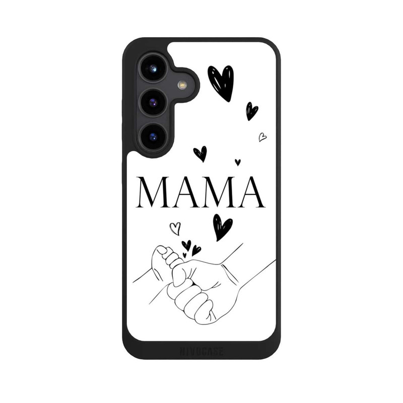 Galaxy S24 NIVOpure Mothers Day Line Art Hands Black and White