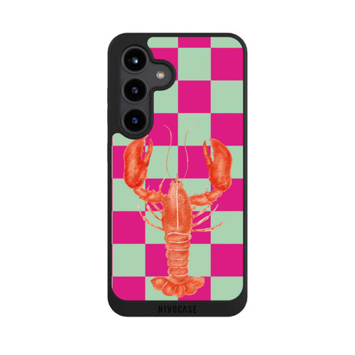 Samsung Galaxy S24 NIVOpure Pink Checkers Lobster