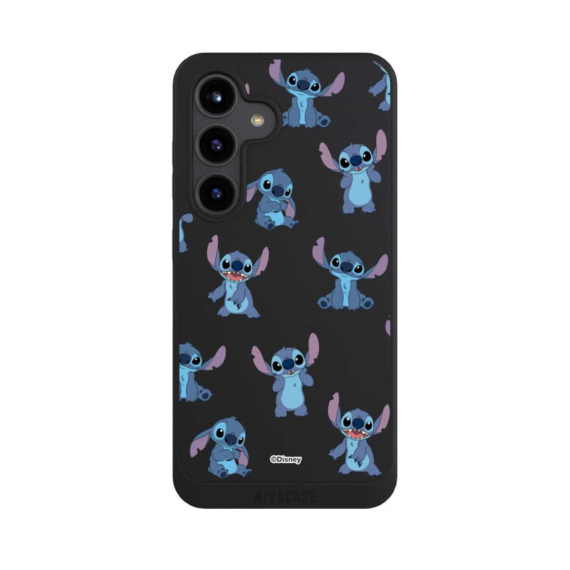 Galaxy S24 NIVOpure Stitch Faces Pattern Transparent