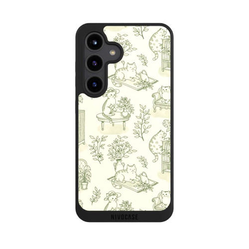Samsung Galaxy S24 NIVOpure Chonky Cats Toile de Jouy