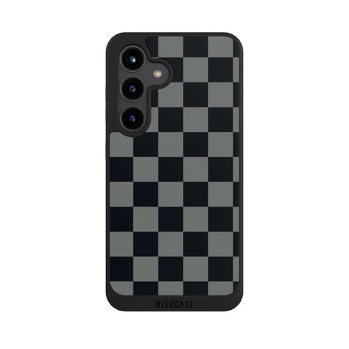 Samsung Galaxy S24 NIVOpure Schachbrett Schwarz Grau