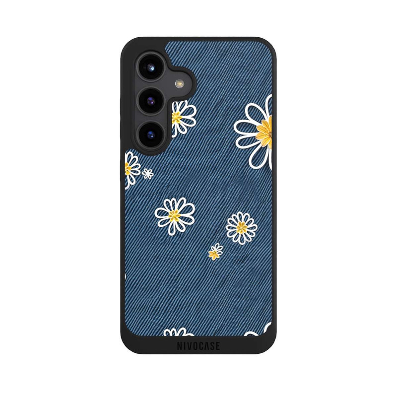 Galaxy S24 NIVOpure Jeans Flowers Pattern with AI