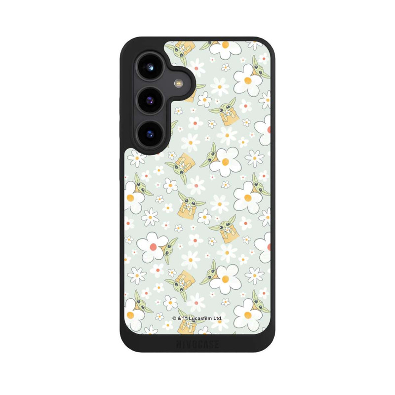 Galaxy S24 NIVOpure Baby Yoda Flower Pattern