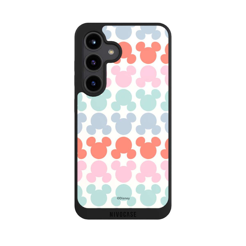 Galaxy S24 NIVOpure Disney Mickey Icon Pattern Red and Pink