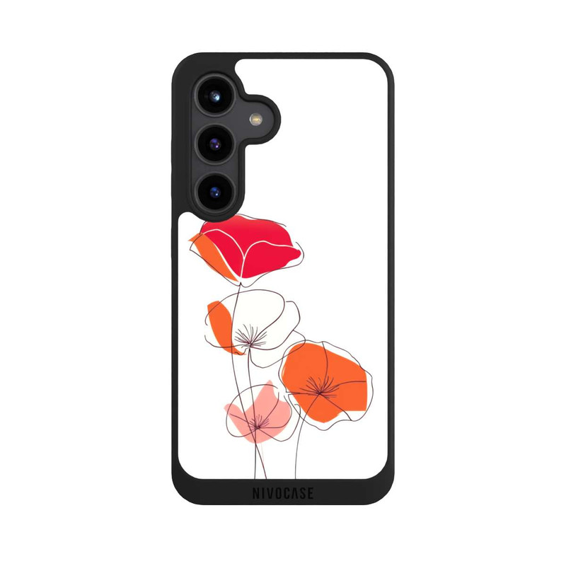 Galaxy S24 NIVOpure Poppies Line Art