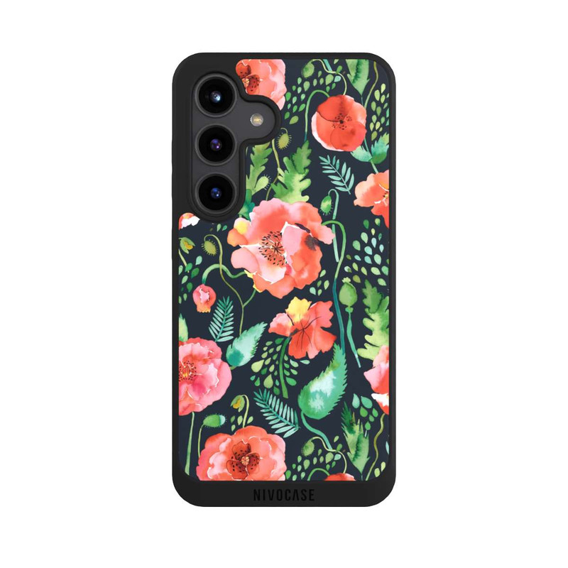 Galaxy S24 NIVOpure Mohnblumen Dunkle Wildnis