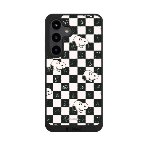Samsung Galaxy S24 NIVOpure Snoopy Heads Checked Pattern