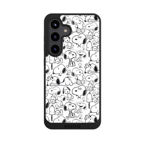 Samsung Galaxy S24 NIVOpure Classic Snoopy Pattern White