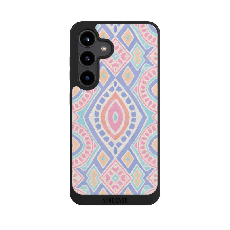 Galaxy S24 NIVOpure Boho Geometric Mosaic Intricate Tribal Design