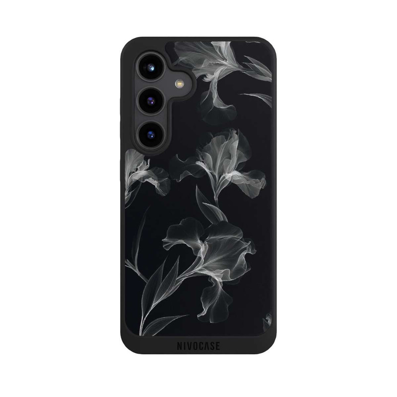 Galaxy S24 NIVOpure Fleurs en Noir et Blanc Radiographie