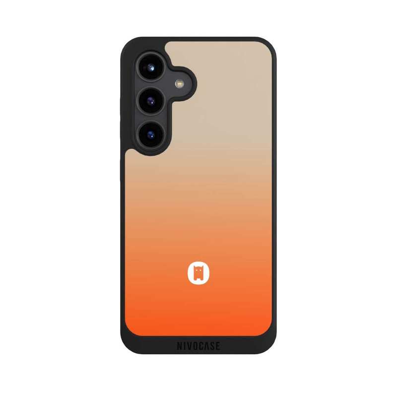 Galaxy S24 NIVOpure Nivocase Farbverlauf Beige Orange