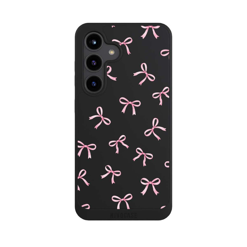 Galaxy S24 NIVOpure Pink Bows transparent with AI