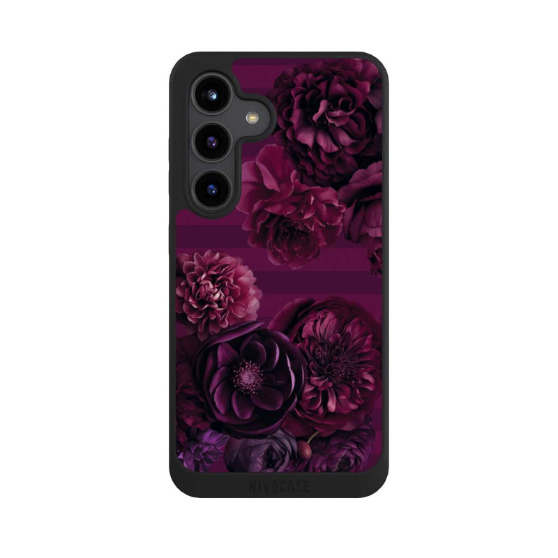 Galaxy S24 NIVOpure Majestic Baroque Blossom Dream Burgundy Pink with AI