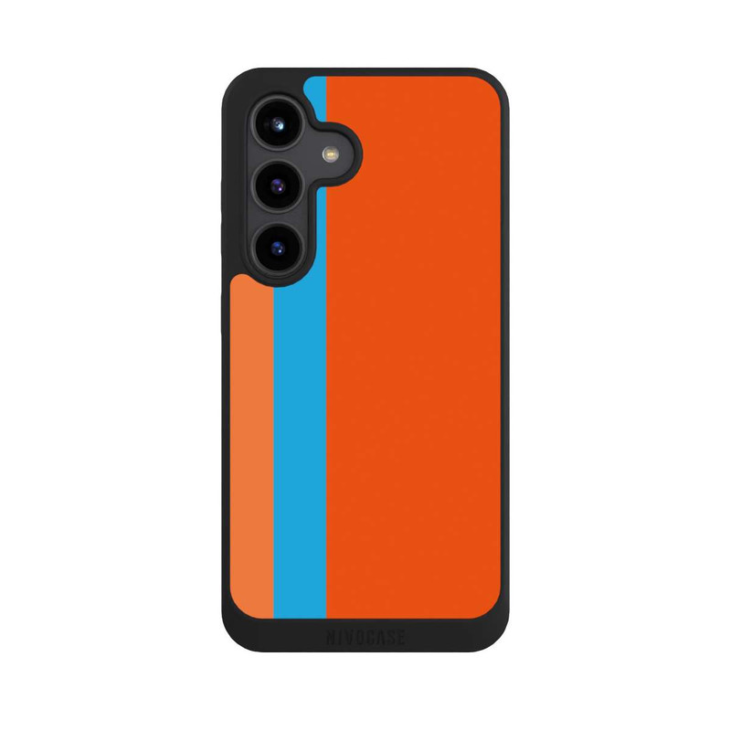 Galaxy S24 NIVOpure Orange and Blue Stripes