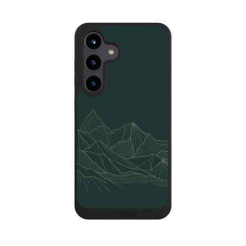 Samsung Galaxy S24 NIVOpure Berg Line Art Grün