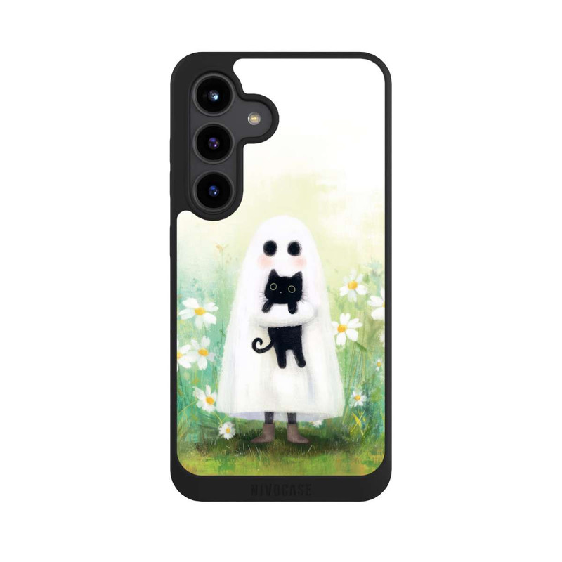 Galaxy S24 NIVOpure Geist und Katze Halloween mit KI